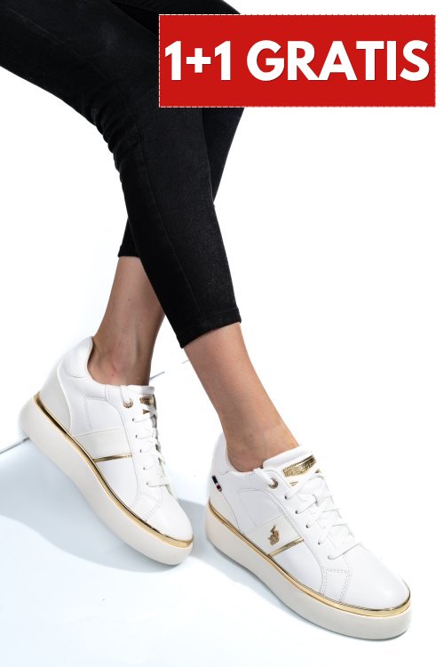 U.s. polo assn, sneakers dama white angie001