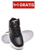 LUMBERJACK, PANTOFI SPORT BLACK PINK HIDE