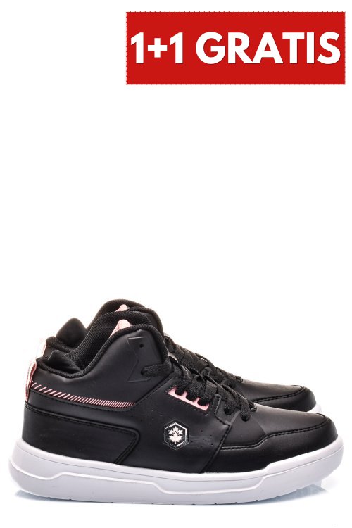 Lumberjack, pantofi sport black pink hide