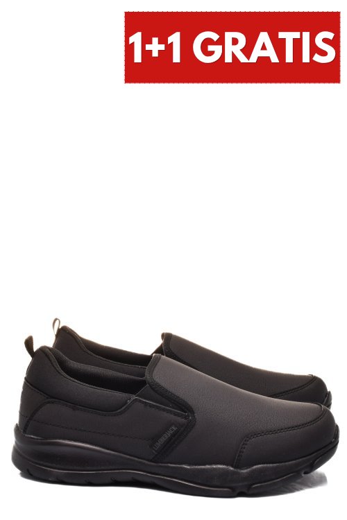 Lumberjack, pantofi sport black liponis-pu