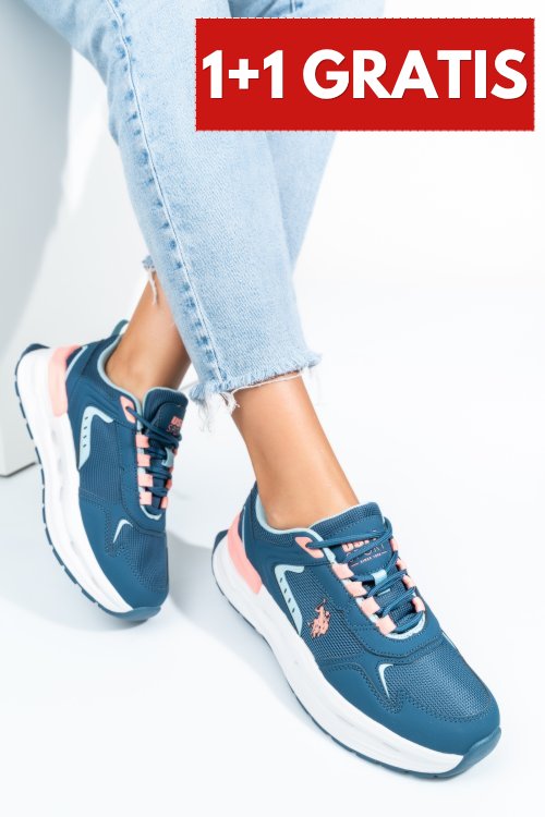 U.s. polo assn, pantofi sport navy pink