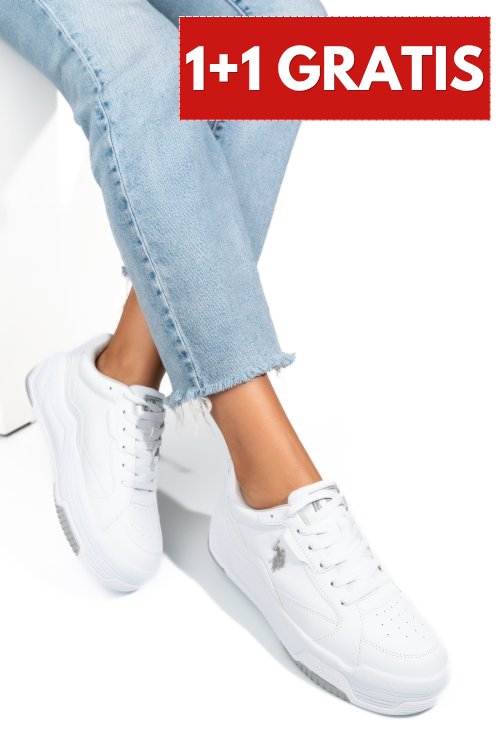 U.s. polo assn, pantofi sport white grey judy