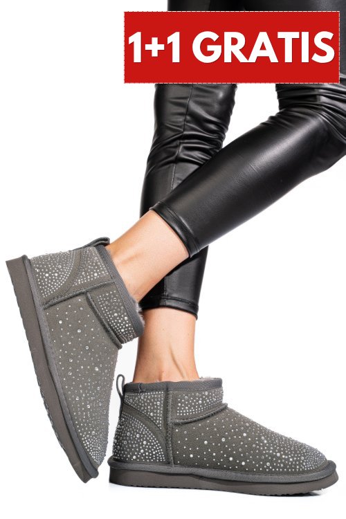 Cizme gri piele naturala 0s77954