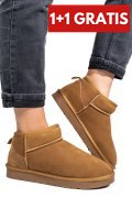 GHETE DAMA IMBLANITE PIELE NATURALA INTOARSA MARO 1S771200