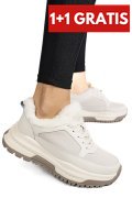 PANTOFI SPORT BEJ PIELE NATURALA FSP001875