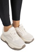 PANTOFI SPORT BEJ PIELE NATURALA FSP001875