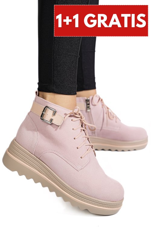 Ghete roz piele naturala intoarsa 2sp0211a