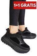 PANTOFI SPORT NEGRI PIELE NATURALA FSP001875