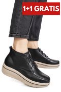 GHETE NEGRE PIELE NATURALA 0SP583