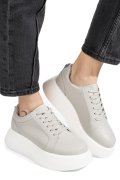 PANTOFI SPORT GRI PIELE NATURALA TSP5025