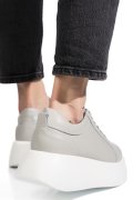 PANTOFI SPORT GRI PIELE NATURALA TSP5025