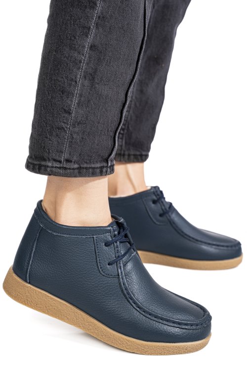 Ghete bleumarin piele naturala 9sp602-2