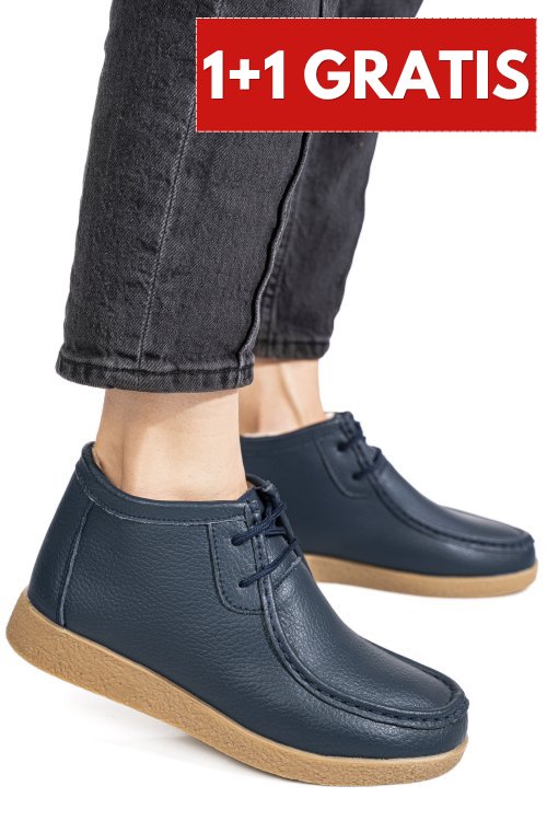Ghete bleumarin piele naturala 9sp602-2