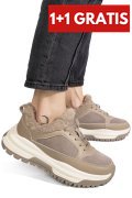 PANTOFI SPORT KHAKI PIELE NATURALA FSP001875