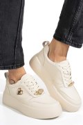 PANTOFI SPORT BEIGE PIELE NATURALA FSP002-452