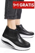GHETE NEGRU ALB PIELE NATURALA ASP385