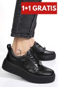 PANTOFI SPORT BLACK PIELE NATURALA FSP002-452