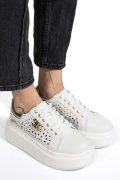 PANTOFI SPORT ALBI PIELE NATURALA TSP6043