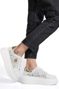 PANTOFI SPORT ALBI PIELE NATURALA TSP6043