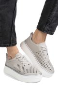 PANTOFI SPORT GRI PIELE NATURALA TSP5911