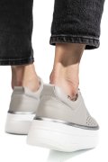 PANTOFI SPORT GRI PIELE NATURALA TSP5911