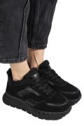 PANTOFI SPORT NEGRI PIELE NATURALA FSP001-876