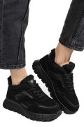 PANTOFI SPORT NEGRI PIELE NATURALA FSP001-876