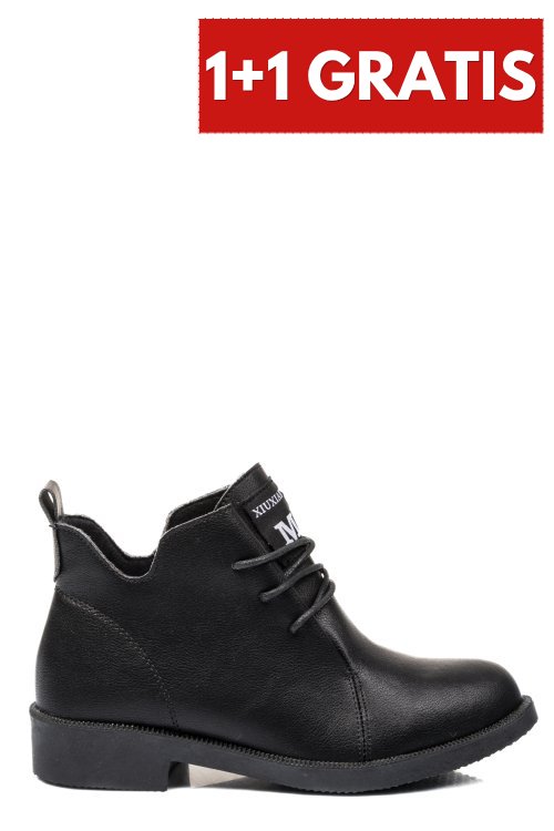 Ghete negre piele naturala 7sp91b