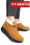 GHETE LIGHT BROWN PIELE NATURALA INTOARSA ASP603-1