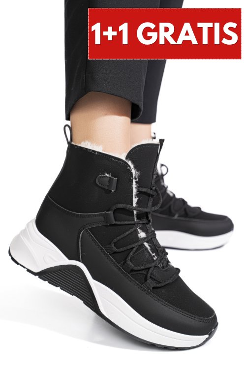 Ghete black suede lls-084