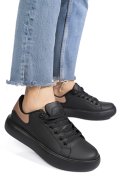 PANTOFI SPORT BLACK PINK PIELE NATURALA 8SP808