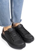 PANTOFI SPORT BLACK PINK PIELE NATURALA 8SP808