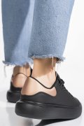 PANTOFI SPORT BLACK PINK PIELE NATURALA 8SP808