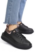 PANTOFI SPORT BLACK PINK PIELE NATURALA  8SP809