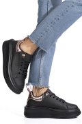 PANTOFI SPORT BLACK PINK PIELE NATURALA  8SP809
