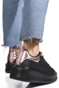 PANTOFI SPORT BLACK PINK PIELE NATURALA  8SP809