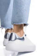 PANTOFI SPORT WHITE BLUE PIELE NATURALA 8SP808