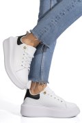 PANTOFI SPORT WHITE BLACK PIELE NATURALA  8SP809
