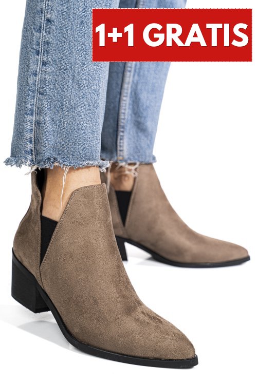 Ghete taupe suede mspp630