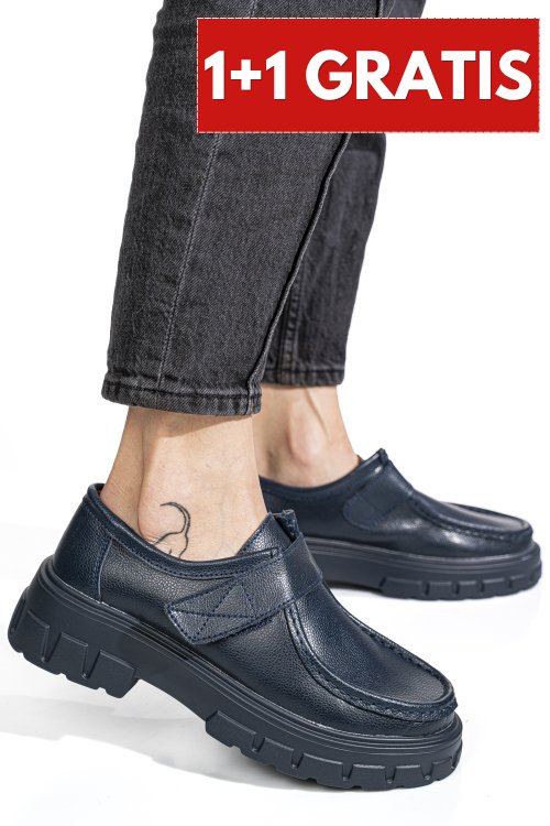 Mocasini blue piele naturala 8sp813