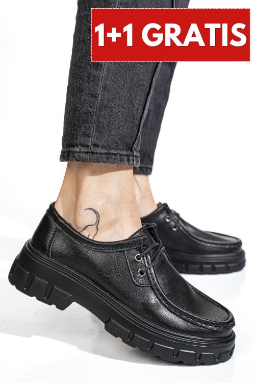 Pantofi black piele naturala 8sp812