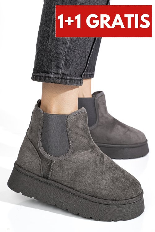 Cizme grey suede fsp01086
