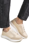 PANTOFI SPORT BEJ PIELE NATURALA TSP2805