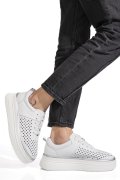PANTOFI SPORT ALBI PIELE NATURALA TSP5911