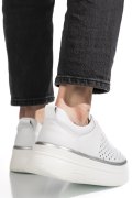 PANTOFI SPORT ALBI PIELE NATURALA TSP5911