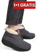 GHETE GREY PIELE NATURALA INTOARSA ASP603-1