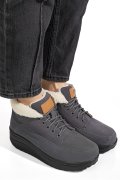 GHETE GREY PIELE NATURALA INTOARSA ASP603-1