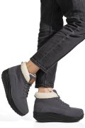 GHETE GREY PIELE NATURALA INTOARSA ASP603-1