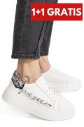PANTOFI SPORT ALBI PIELE NATURALA FPC001832