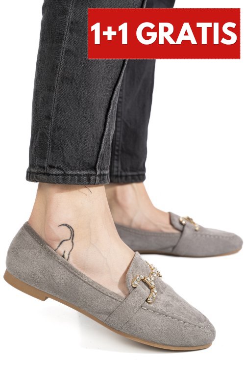Mocasini grey suede msp29